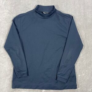 Nike Golf‎ Dri-FIT Kids Small 6 Black Mock Neck Long Sleeve Pullover Top